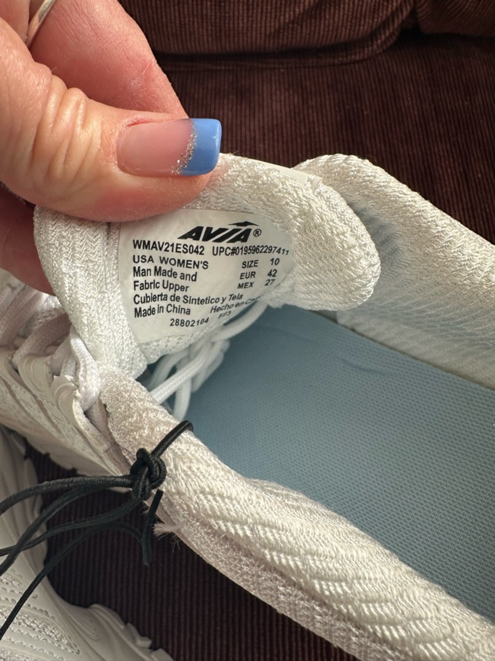 NWTS Avia White Womens Elevate Athletic Low-Top Walking Sneakers Sz 10 - Picture 7 of 11